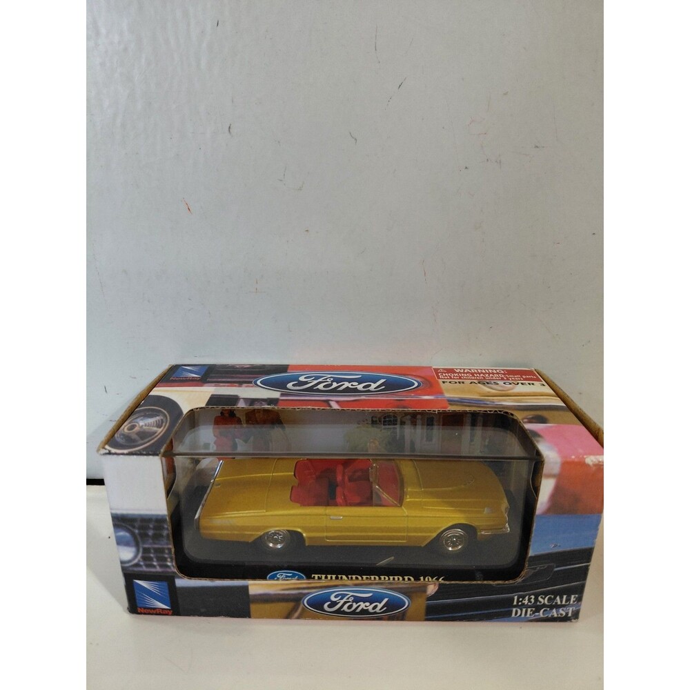 NIB New Ray  1:43 Scale Die Cast 1966 Ford Thunderbird Convertible Classic Car